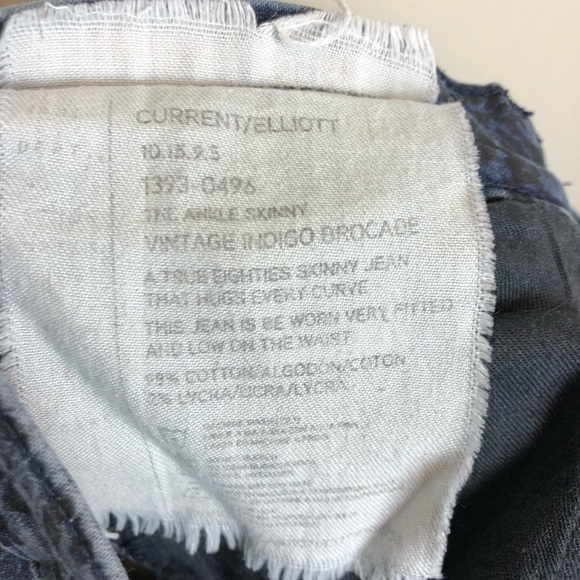 Current/Elliott Skinny Ankle Vintage Brocade, 27 - Picture 6 of 8